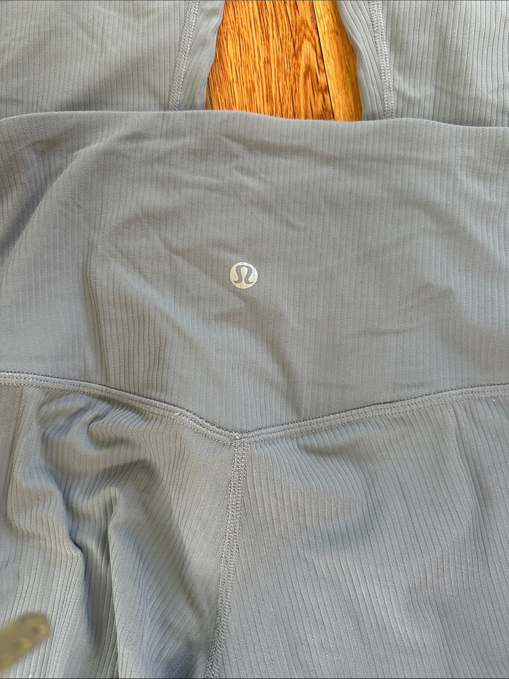 Lululemon Align ribbed mini flare leggings size 4, slate Like new